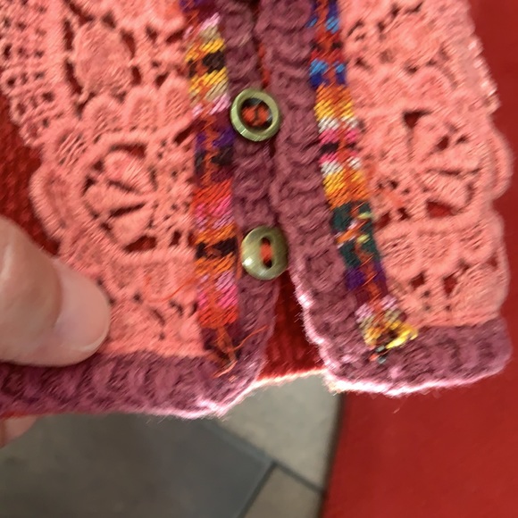 Free People Meadow Fiesta Cuff Thermal - Crimson - Picture 6 of 6